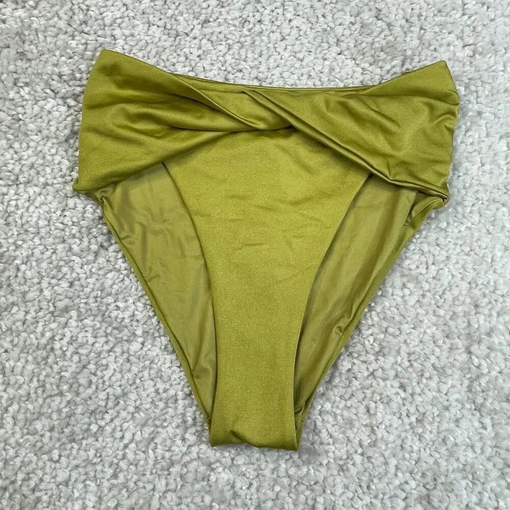 Agua Bendita Lily Bikini Bottom Green NEW